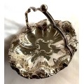 Silver Plated Swing handle basket