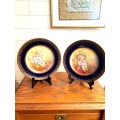 Set  of two LimogeHand Painted Display Plates