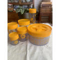 Retro Kitchen Canisters in yellow