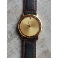 CITIZEN MENS GOLD PLATED WATCH WITH HUGE 42MM DIAL IN EXCELLENT WORKING CONDITION