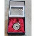 MENS POCKET WATCH NEW IN BOX IN EXCELLENT WORKING CONDITION