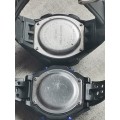 2 x MENS DIGITAL WATCHES IN EXCELLENT WORKING CONDITION