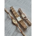 3 x LADIES NAME BRAND WATCH COLLECTION ALL IN EXCELLENT WORKING CONDITION