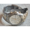 MENS TEMPO 2 TONE 100M CHRONOGRAPH WATCH IN EXCELLENT WORKING CONDITION