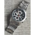 MENS SEIKO STAINLESS STEEL 100M CHRONOGRAPH WATCH IN EXCELLENT WORKING CONDITION