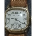 LADIES VINTAGE MID-CENTURY CHALET 10K RGP GOLD AUTOMATIC WATCH IN EXCELLENT WORKING CONDITION