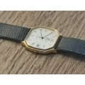 VINTAGE MENS JUGHANS ATELIER GOLD PLATED WATCH IN WORKING CONDITION BUT NEEDS SERVICE