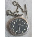 VINTAGE WESTCLOX ZOBO POCKET WATCH WITH SUB-SECONDS MADE IN CANADA IN EXCELLENT WORKING CONDITION