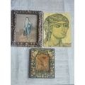 3 x VINTAGE ART PIECES BIDDING FOR ALL 3