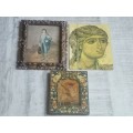 3 x VINTAGE ART PIECES BIDDING FOR ALL 3