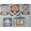 ASSORTMENT OF NOBLEMEN THEMED WALL PLAQUES BIDDING FOR ALL 5 ITEMS