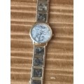 $$$LATE ENTRY$$$ LATAN MENS GRANITE 18KT ELECTROPLATED GOLD WATCH IN EXCELLENT WORKING CONDITION