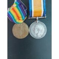 WW1 Medals To John t. Freeman