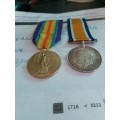 WW1 Medals Pair