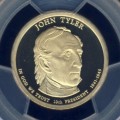 2009 PCGS Graded Proof-69 DCam, Presidential Dollar, $1, USA, America, John Tyler