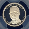 2015 PCGS Graded Proof-69 DCam, Presidential Dollar, $1, USA, America, Harry Truman