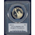 2015 PCGS Graded Proof-69 DCam, Presidential Dollar, $1, USA, America, Eisenhower