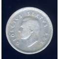 1950 Tickey coin, 3d , South Africa, Silver, George VI , No reserve