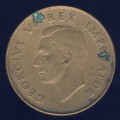 1946 Penny coin, 1d , South Africa, George VI , No reserve