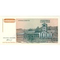 Yugoslavia - 1000 Dinara , 1994 , Crisp UNC, p140