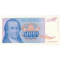 Yugoslavia - 5000 Dinara , 1994 , Crisp UNC, p141