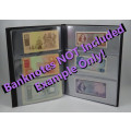 Banknote Collector`s Folder, Hardcover 10 Pages Album for Banknote Collection, A4 Folder