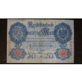 Germany - 20 Mark, 1910, p-40b , 7 Digit Serial Number