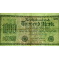 Germany - 1000 Mark, 1922, p-76h , Diamonds in Maze Watermark