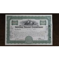 Irving Trust Company, Stock Certificate, 1934, 10 Shares with NY State Duty Stamps