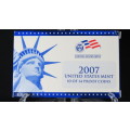 USA , 2007 Complete Proof set, Including Statehood Quarters + Presidential Dollars, 14 coin Set