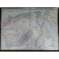 1894 Map of South Africa, Good Condition, Original Bradley Map