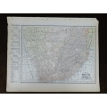 1905 Map of South Africa, Very Good Condition, Original Cram`s Map