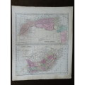 1856 Map of north and South Africa, Good Condition, Original Morse Map