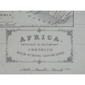 1855 Map of Africa, Excellent Condition, Original Cornell Antique Map