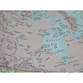 1961 Map of North America, Excellent condition, Original McNally Map, Canada USA Mexico Greenland