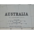 1892 Map of Australia, Excellent condition, Original Chambers Map