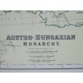 1892 Map of Austro Hungarian Monarchy, Excellent condition, Original Chambers Map