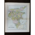 1892 Map of England and Wales, Excellent condition, Original Chambers Map