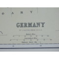 1892 Map of Germany, Excellent condition, Original Chambers Map