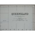 1892 Map of Queensland, Excellent condition, Original Chambers Map Australia