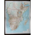 1922 Map of Central and Southern Africa - Excellent Condition, Original Bartholomew Map