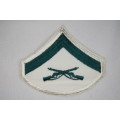 United States Marine Corps LANCE CORPORAL Rank Insignia Patch E3 White