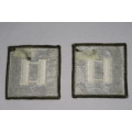 1 Pair United States Military Captain Rank Insignia Patch O3, 2 Patches