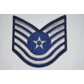 United States Air Force Technical Sergeant Rank Insignia Patch E6, TSgt