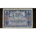 Germany - 20 Mark, 1915, p63 , WWI Issue