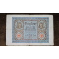 Germany - 100 Mark, 1920, p69b , 8 Digit Serial Number, Weimar Republic