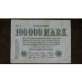 Germany - 100 000 Mark, 1923 , p91a , Stars Watermark