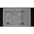 Germany - 1 Million Mark, 1923 , p102a , Stars Watermark