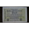Germany - 10 Million Mark, 1923 , p106a , Stars Watermark