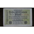 Germany - 10 Million Mark, 1923 , p106a , Stars Watermark